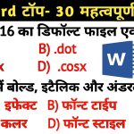 ms word questions and answers in hindi