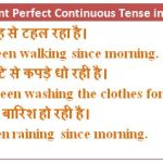 Present Perfect Continuous Tense Exercises In Hindi