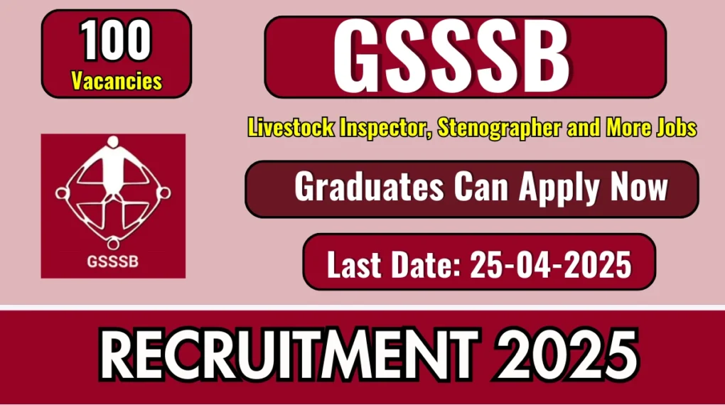 GSSSB श्रेयान तांत्रिक सहायक भर्ती 2025 के लिए ऑनलाइन आवेदन प्रक्रिया